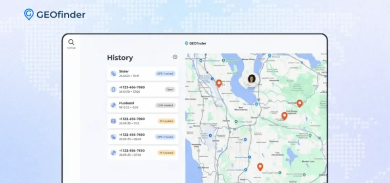 GEOfinder dashboard GEOfinder dashboard