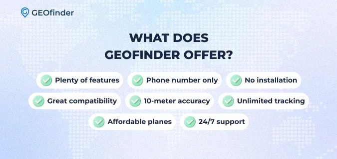 what does GEOfinder offer
