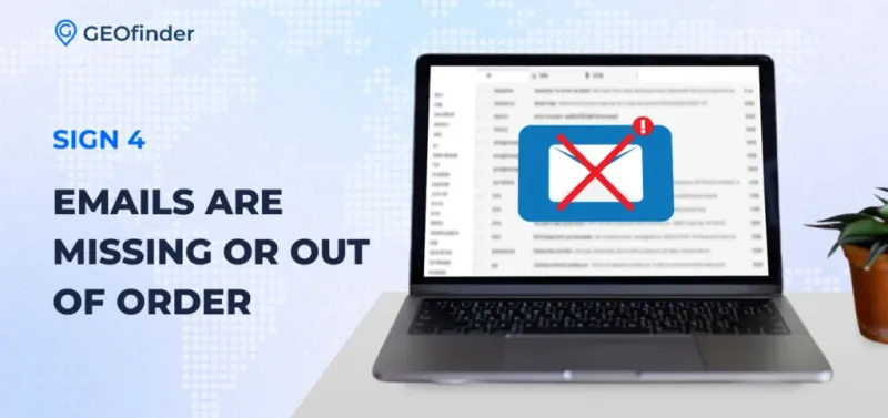 have i been hacked if there are missing or moved emails - explained by GEOfinder